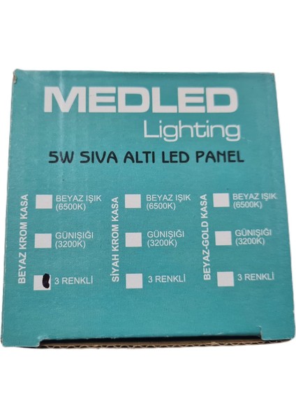 5 Watt LED Spot Trafolu Beyaz - Gümüş Kasa Çift Renk (Beyaz Işık ve Gün Işığı) fırsatları