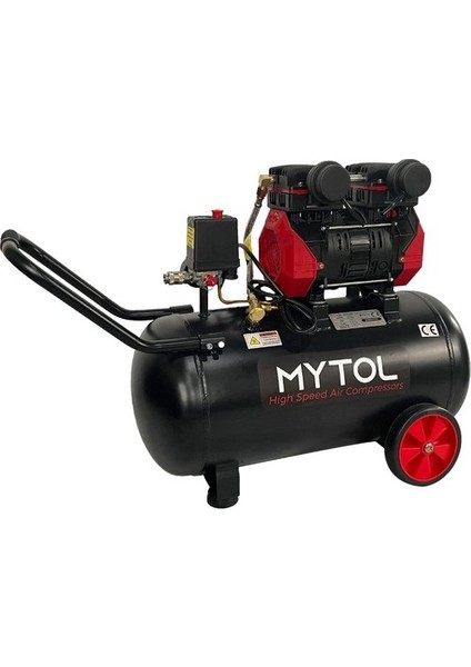 MYK0502 Yüksek Hızlı Yağsız 50LT 2hp Hava Kompresörü