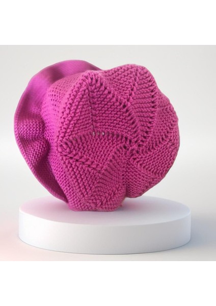 El Örgüsü Pembe Kız Bebek Çocuk Bere