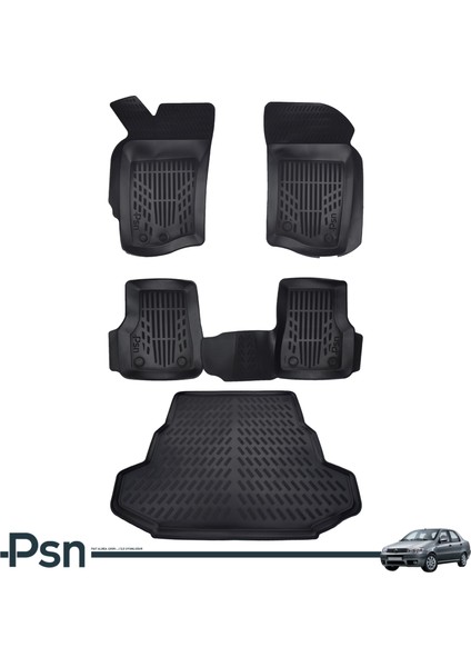 Fıat Albea (2002-2012) Ile Kusursuz Uyumlu - Psn Araca Özel Paspas ve Bagaj Havuzu