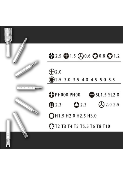 40'ı 1 Arada S2 Hassas Onarım Aletleri Tornavida Seti (Yurt Dışından)