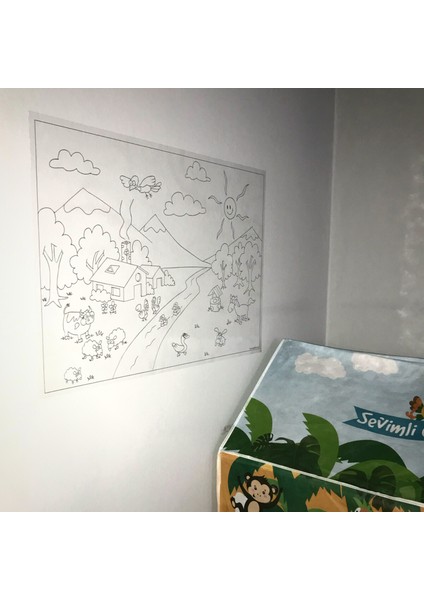 56X85 Çocuklar Için Kendiliğinden Yapışkan Yaz Sil Özellikli Boyama Çalışması fiyatları