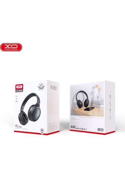 XO-BE35 Siyah Wirelles Kablosuz Katlanabilir Kulak Üstü Bluetooth Kulaklık