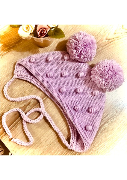 El Örgüsü Kız Çocuk Ponponlu Bere fırsatları