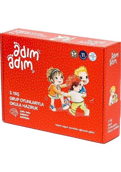 Adım Adım 3 Yaş - Grup Oyunlarıyla Okula Hazırlık