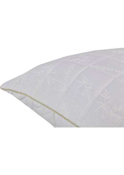2'li Kapitoneli Bamboo Kumaş Klasik Yastık 70X40X13 cm Yeşil Biye modelleri
