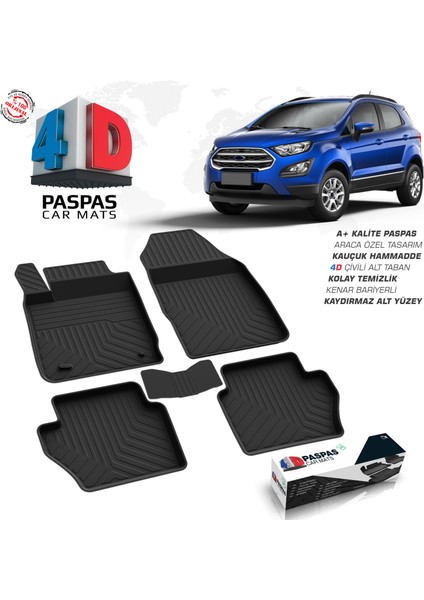 Ford EcoSport 4D Havuzlu Paspas 2018-2022 A+ Kalite