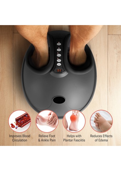 Ayak Masaj Aleti, Uzaktan Kumandalı Elektrikli Isı İle Derin Yoğurma Ve Yuvarlama Masaj Makinası, indirimleri