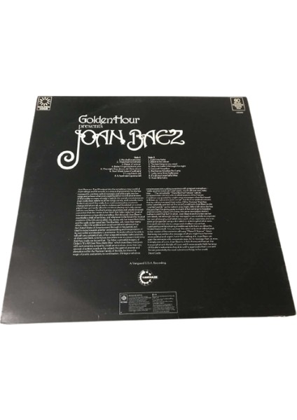 Joan Baez – Golden Hour Presents 33’lük Long Play Lp