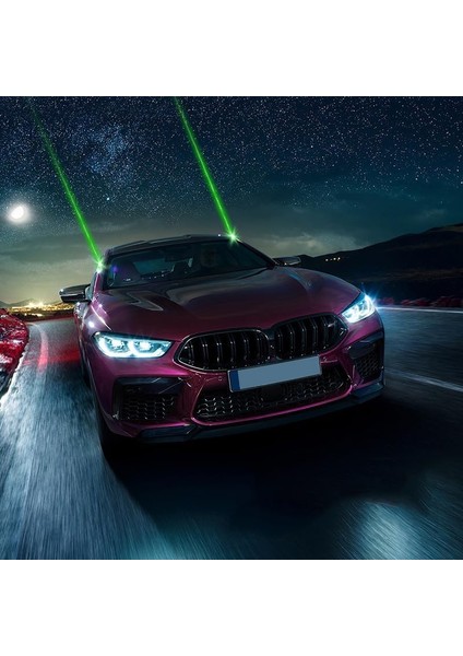 H901 Araç Oto Şarjlı Lazer Uzun Menzilli Uyarı Güvenlik Işığı
