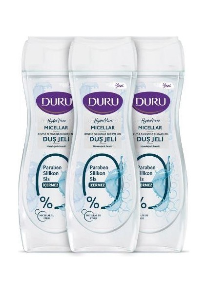 Hydro Pure Micellar Duş Jeli 3x450 Ml