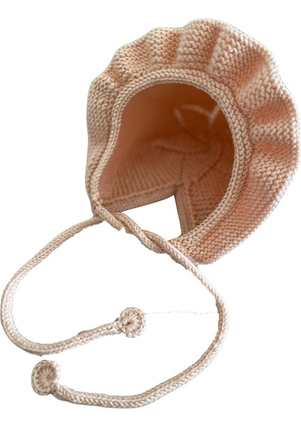 El Örgüsü Kız Çocuk Pembe Bere modelleri