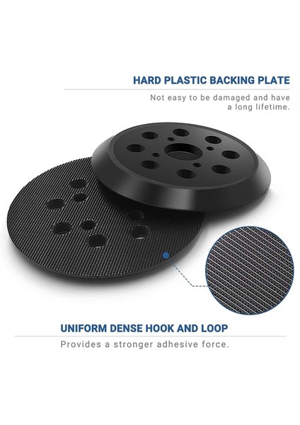 Sert Için 5 Inç 8 Delikli Kanca Yedek Ped, Ridgid R2600 ve R2601 Rastgele Parça Zımpara Destek Pedi Için Fit (Yurt Dışından)