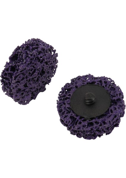 25 Adet 2 Inç 50MM Hızlı Değişim Kolay Şerit ve Temiz Diskler Mor Boya Pas Giderme Için Yüzey Hazırlığı 1 Tutucu ile (Yurt Dışından)