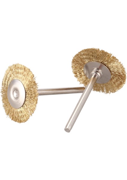 20 x Pirinç Tel Fırça Yuvarlak Fırçalar Dremel 25MM Için Disk Fırça Tencere Fırçası (Yurt Dışından)