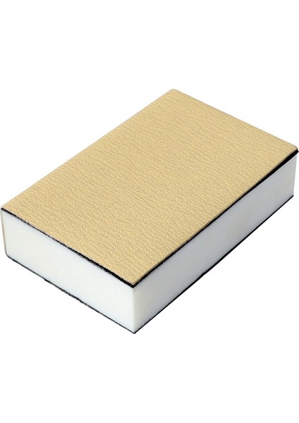 Flok Sarı Zımpara Kağıdı 1 Adet Sünger Blok Içerir, 80 Mesh, 120 Mesh, 240 Mesh Boyutunda 154X100MM Zımpara Her Birinden 2 Adet (Yurt Dışından)