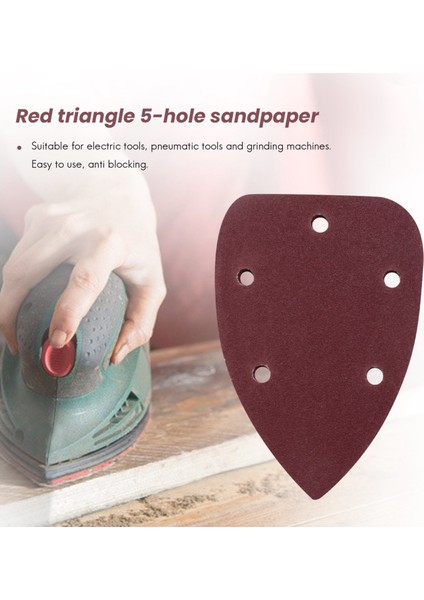 120 Grit Zımpara Kağıdı-10 x 60 Grit Zımpara Kağıdı 10 x 80 Grit Zımpara Zımpara Kağıdı 10 x 120 Grit Zımpara Zımpara Kağıdı-Kırmızı (Yurt Dışından)