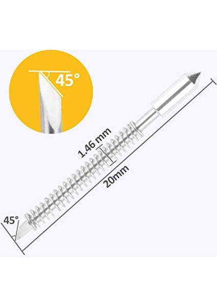 50 Adet 45 Derece Bıçaklı Vinil Kesici Plotter CB09 Için (Yurt Dışından)