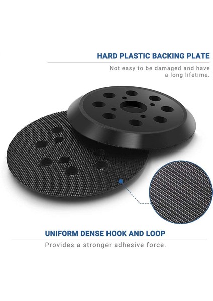 Namuny 5 Inç 8 Delikli Kanca Yedek Ped Sert, Ridgid R2600 ve R2601 Rastgele Parça Zımpara Destek Pedi Için Fit (Yurt Dışından) indirimleri