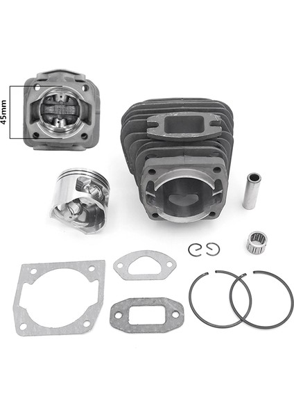 45MM Testere Silindir Piston Iğne Kafesi Conta Takımı 4500 45CC 5200 52CC 5800 Benzinli Testere Yedek Parçaları (Yurt Dışından)