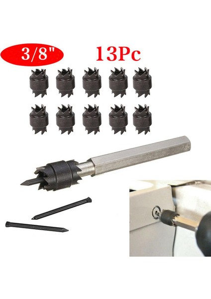 13 Adet 3/8in Çift Taraflı Nokta Kaynak Kesici Hss Matkap Ucu Sökücü Kaynakçı Kesim Yağı (Yurt Dışından)