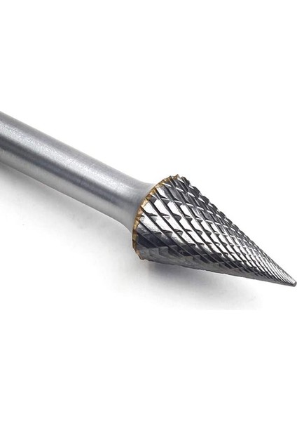 Namuny Tungsten Karbür Çapak Sivri Koni Şekli Çift Kesim Döner Çapak Dosyası 70X12MM 1/4 Inç Şaft Dia (Yurt Dışından)