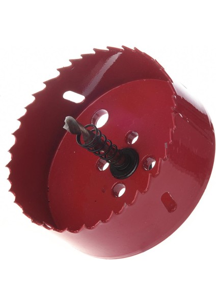 10MM Şaft Büküm Delme Ucu 90MM Çap Delik Testere Kırmızı (Yurt Dışından)