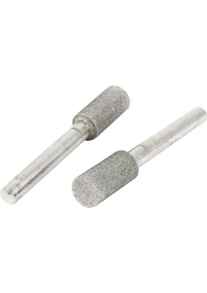Adet 6mm Shank 10MM Çaplı Silindir Kafası Taşlama Elmas Taşlama Kalemi (Yurt Dışından)