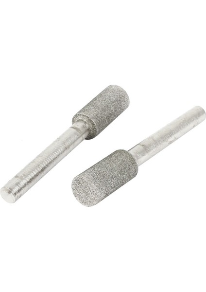 Adet 6mm Shank 10MM Çaplı Silindir Kafası Taşlama Elmas Taşlama Kalemi (Yurt Dışından)