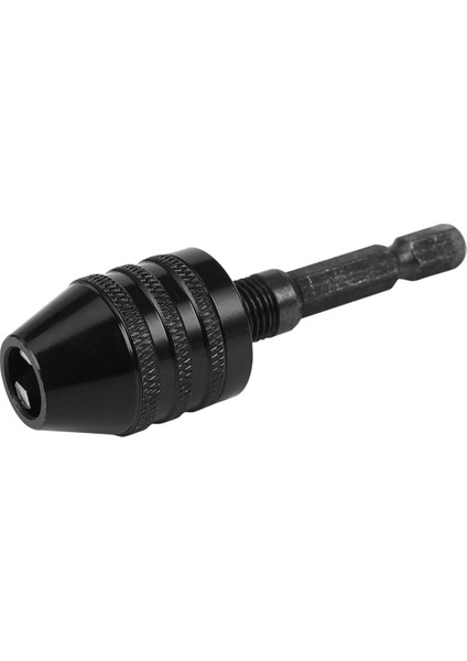 1/4 Inç Altıgen Şaft Anahtarsız Matkap Chuck Adaptörü 0,3-6,5mm (Siyah) (Yurt Dışından)