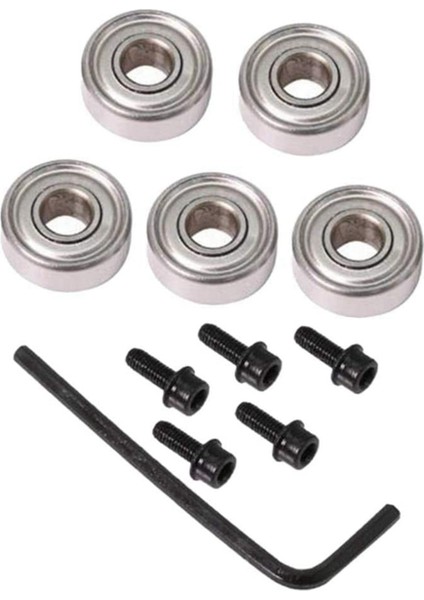 Xhhdqes 2x Üst Rulman Yönlendirici Bit Kesici Kafa Rulman Seti Rulman Aksesuarları Kiti Iç 4.76MM Dış 12.7mm (Yurt Dışından)