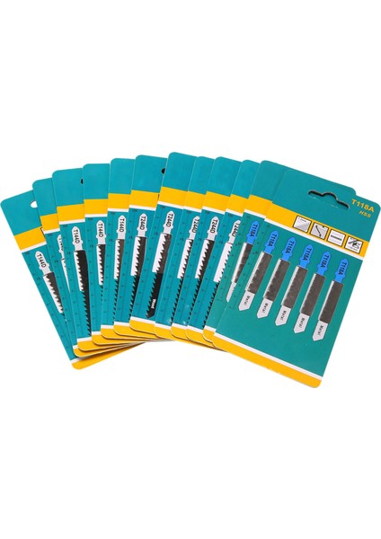 Ahşap Plastik Metal Dekupaj Testereleri Için 60PCS T Shank Dekupaj Bıçakları Seti Ahşap Metal Kesme Için T118A T144D ve T244D Içerir (Yurt Dışından) fiyatları