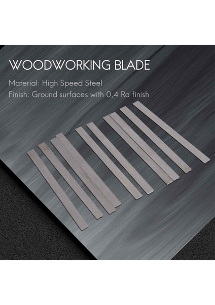 10 Adet Tersinir Yüksek Hızlı Çelik Planya Bıçakları 82MM x 5.5mm (Yurt Dışından)