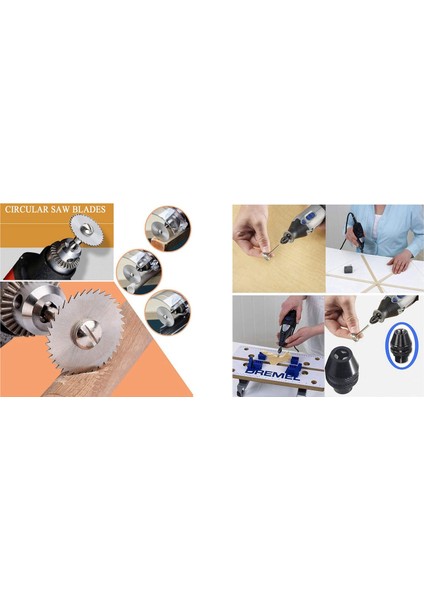 31 Adet Kesme Diskleri Dremel Döner Elmas Kesme Tekerleği ile 4 Adet Hızlı Değişim Chuck Anahtarsız Matkap Chuck 0.4-3.2mm (Yurt Dışından) modelleri