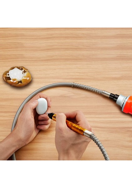 Esnek Şaft Adaptör Aparatı, Esnek Matkap Uzatma Kablosu Aynası ve Anahtarlı Uyumlu Döner Taşlama Aleti (Yurt Dışından) fırsatları