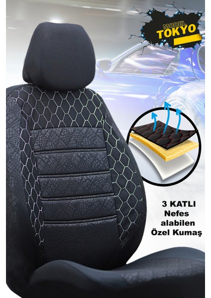 Seat Altea Uyumlu Siyah Oto Koltuk Kılıfı