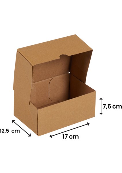 17x12,5x7,5-50 Adet Kesimli Kutu - Internet ve Kargo Kutusu