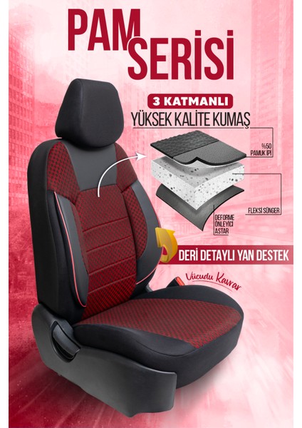 Pam Serisi Oto Koltuk Kılıfı