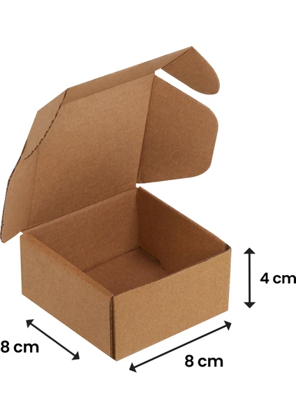 8x8x4-100 Adet Kilitli Kutular