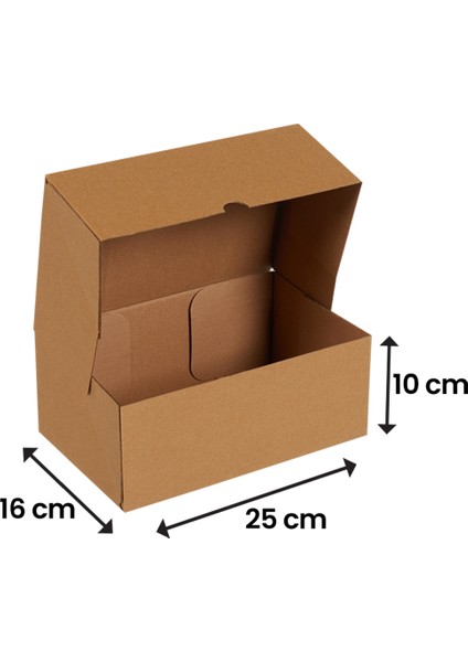 25x16x10-50 Adet Kesimli Kutu - Internet ve Kargo Kutusu