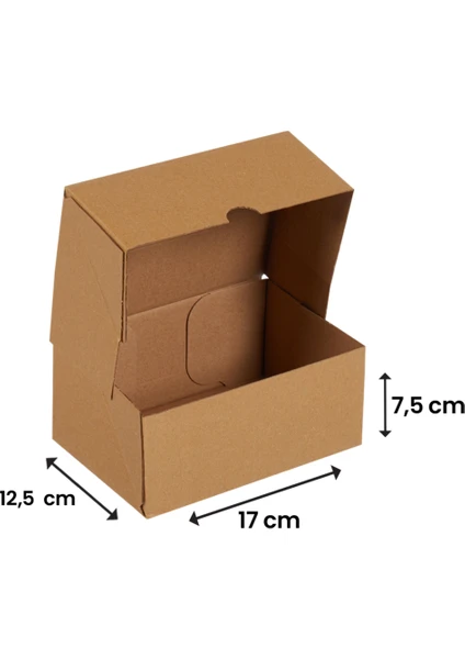 17x12,5x7,5-100 Adet Kesimli Kutu - Internet ve Kargo Kutusu