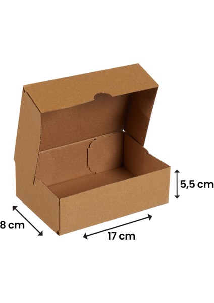 17x8x5,5-1000 Adet Kesimli Kutu - Internet ve Kargo Kutusu