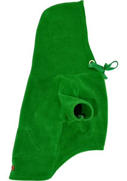 Crocodile green -Kanguru Cepli Kedi-Köpek Polar Hoodie Sweatshirt