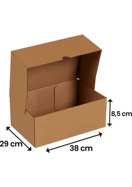 38x29x8,5-25 Adet Kesimli Kutu - Internet ve Kargo Kutusu