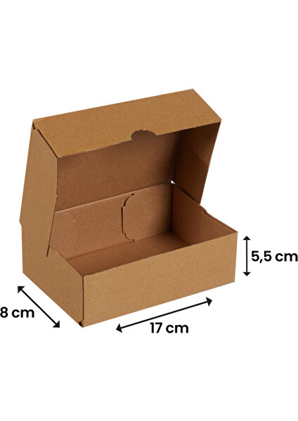 17x8x5,5-100 Adet Kesimli Kutu - İnternet ve Kargo Kutusu
