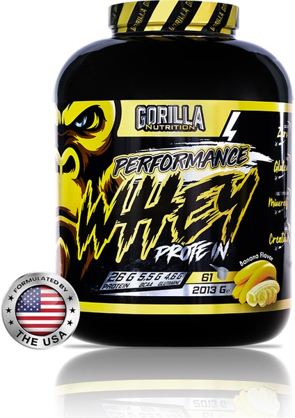 Whey Protein Muz Aromalı - Yüksek Protein - Gorilla Nutrition