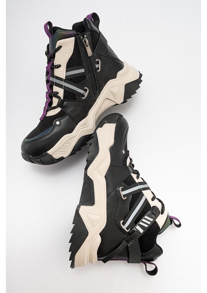 Clara Siyah Mor Kadın Spor Bot modelleri