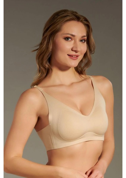 Balensiz Dikişsiz Lazer Çıkarılabilir Pedli Sütyen Ten C3T3N6O120 indirimleri