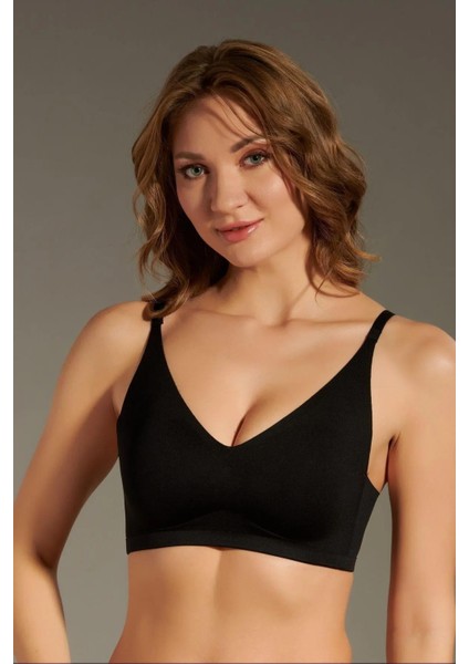 Balensiz Dikişsiz Lazer Çıkarılabilir Pedli Sütyen Siyah C3T3N6O120 modelleri