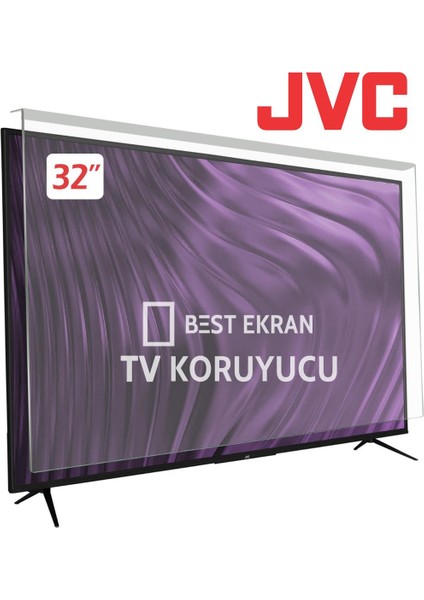 Jvc LT-32VH30K Tv Ekran Koruyucu - Jvc 32" Inç Tv Ekran Koruyucu Paneli